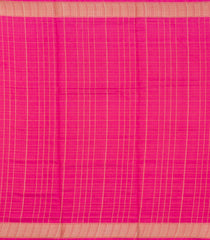 Pink Printed Synthetic Moss Chiffon Saree With Checks-BL5730