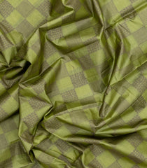 Cardamom Green Woven Tussar Silk Saree With Floral Motifs-TU3427