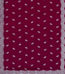 Magenta Woven Synthetic Blended Saree With Embroidered Motifs-EN2072