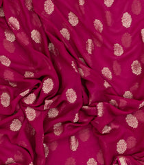 Pink Woven Mysore Silk Saree With Floral Buttas-MS3437