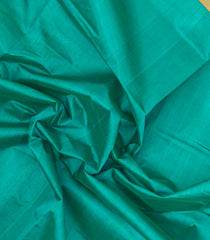 Aquamarine Handloom Silk Cotton Saree With Contrast Border-SC4461
