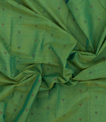 Green Woven Rasipuram Cotton Saree With Floral Motifs-RA2649