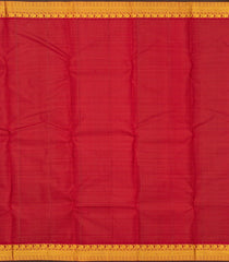 Bottle Green Handloom Kanchipuram Silk Saree With Vairaoosi Stripes-KA13914