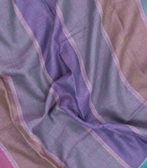 Multi Colour Handloom Linen Saree With Stripes-LI0739