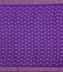 Dark Purple Printed Synthetic Dola Silk Saree With Zari Stripes & Border Motifs-SY0337