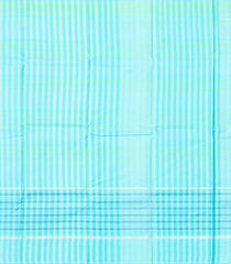 Dark Purple Handloom Korvai Kanchipuram Silk Saree With Checks & Contrast Border-KA13368