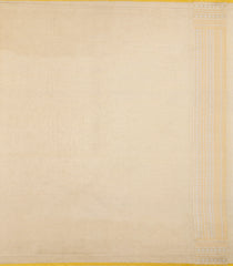 Yellow Handloom Banarasi Tissue SIlk Saree With Floral Motifs-BE1843