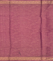 Dusty Peach Woven Art Dola Tissue Saree With Floral Motifs-BL3987