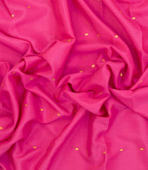 BubbleGum Pink Woven Mysore Silk Saree With Buttas & Contrast Border-MS3340