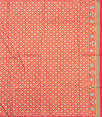 Mustard Printed Blended Viscose Saree With Position Printed Floral Motifs-BL5982