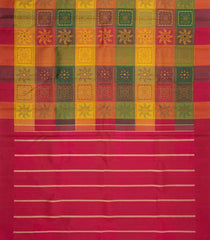 Multi Colour Handloom Kanchipuram Silk Saree With Bomkai Motifs-KA15733