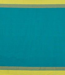 Cyan Woven Bengal Cotton Saree With Contrast Border-BG1730
