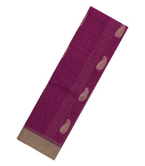 Pink Woven Rasipuram Cotton Saree With Floral Motifs-RA2651