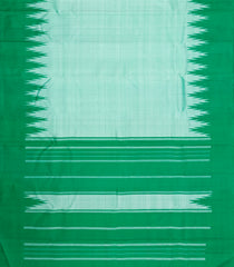 Aquamarine Handloom Korvai Kanchipuram Silk Saree With Silk Temple Border-KA16700