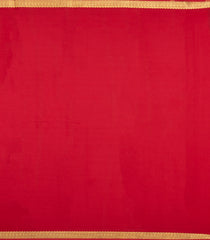 Dark Maroon Woven Mysore Silk Saree With Contrast Zari Border-MS3826