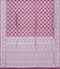 Chestnut Pink Woven Pure Banarasi Organza Silk Saree With Jaal Motifs-KS1143