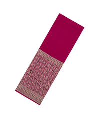 Pink Woven Synthetic Viscose Saree With Annam Zari Border-BL5054