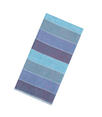 Multi Colour Handloom Linen Saree With Stripes-LI0736