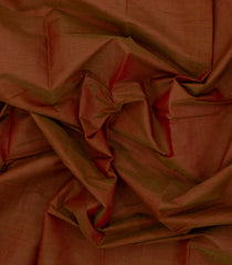 Brown Handloom Kanchi Cotton Saree With Kamalam Border-KC1729