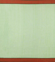 Light Green Handwoven Bengal Cotton Saree With Floral Buttas-BG1514