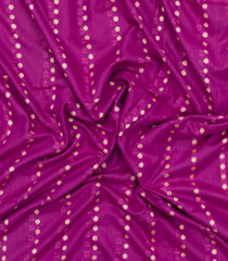 Magenta Handloom Bengal Cotton Saree With Floral Motifs-BG1963