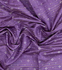 Lilac Printed Synthetic Dola Silk Saree With Zari Stripes-BL5708