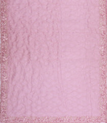 Dusty Pink Woven Pure Organza Silk Saree With Meena Floral Embroidery -EN2107