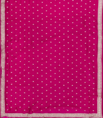 Hot Pink Woven Synthetic Blended Saree With Embroidered Motifs-EN2079