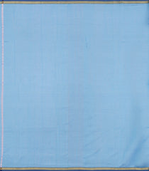 Light Blue Handloom Maheswari Silk Cotton Saree With Buttas-SC4178