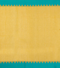 Mustard Handloom Bengal Cotton Saree With Meena Buttas-BG1995