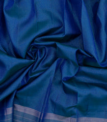 Cyan Handloom Soft Silk Saree With Zari Stripes-SO4657