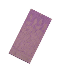 Lilac Woven Art Linen Saree With Leafy Motifs-BL5642