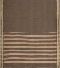 Dark Grey Woven Chirala Cotton Saree With Narayanapet Border-CR1449