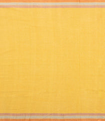 Yellow Handloom Chanderi Cotton Saree With Bhujodi Pallu-CC1363