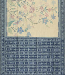 Sandal Printed Art Chanderi Saree With Jhalar-SY0015