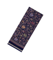 Violet Printed Synthetic Dola Silk Saree With Zari Border-SY0302