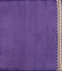 Dark Purple Woven Banarasi Khaddi Georgette Silk Saree With Floral Vine Motifs-BE1954