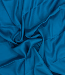 Cyan Woven Mysore Silk Saree With Contrast Border-MS3848