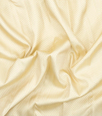 Cream Handloom Korvai Kanchipuram Silk Saree With Diagonal Stripes-KA16063