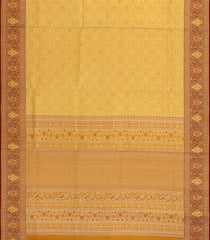 Gold Handloom Tissue Kanchipuram Silk Saree With Floral Motifs-KA14102