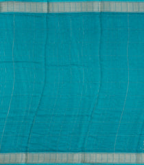 Turquoise Printed Art Dola Silk Saree With Zari Checks & Border-BL5742