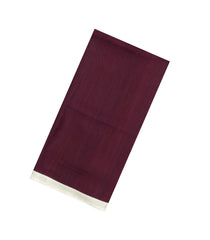 Dark Maroon Printed Synthetic Kotha Silk Saree With Contrast Border-SY0534