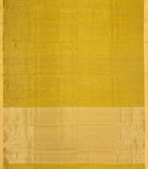 Gold Handloom Maheswari Silk Cotton Saree With Zari Stripes-SC4852