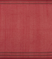 Crimson Handloom Bengal Cotton Saree With Floral Buttas-BG1688