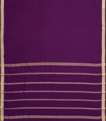 Purple Woven Mysore Silk Saree With Zari Border-MS3688