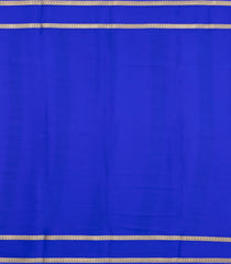 Turquoise Woven Mysore Silk Saree With Contrast Zari Border-MS3596