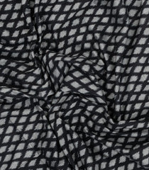 Black Handwoven Orissa Cotton Saree With Tie & Dye Motifs-OR0929