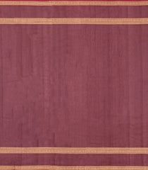 Maroon Handloom Kanchi Cotton Saree With Zari Buttas-KC1858