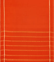 Orange Woven Mysore Silk Saree With Zari Border-MS3627