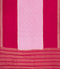 Baby Pink Woven Blended Viscose Saree With Buttas-BL5699